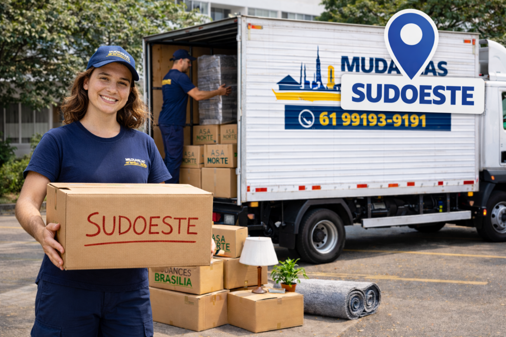 Mudança residencial no Sudoeste em Brasília DF 
